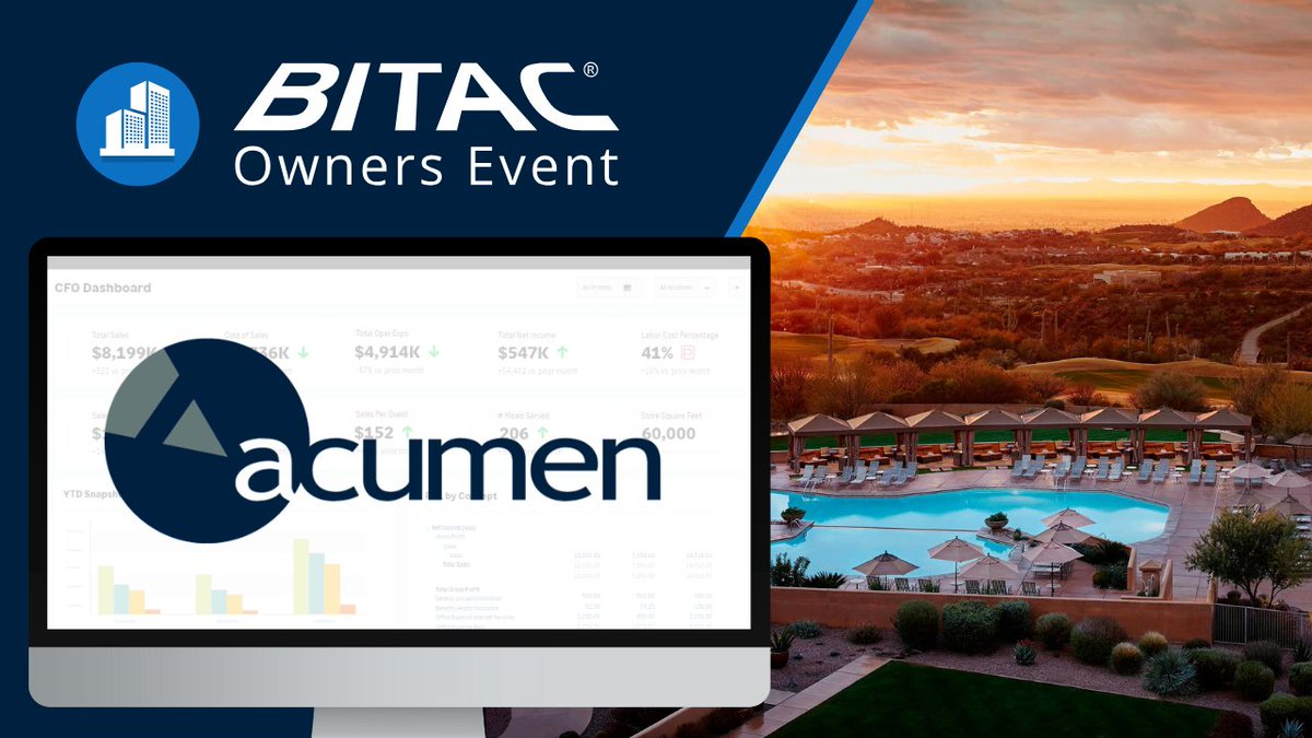 AcumenFL's tweet photo. That’s a wrap on BITAC Owners in Tucson! 🌵✨
The Acumen team had an amazing time connecting with hospitality leaders to learn more about their goals when it comes to accounting an technology!

See you next time BITAC Events! 👋

#BITACOwners #HospitalityTech #AccountingSoftware https://t.co/fEObnzAlxq