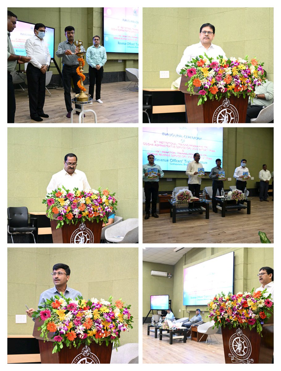 OfficersRevenue's tweet photo. Honoured to inaugurate the 19th Induction Training Program for ORS DR 2022 (Phase-II) &amp; 8th Institutional Training Program for OAS DR 2022 (Phase-I) @OfficersRevenue. Wishing the officer trainees a fruitful learning journey ahead! #ROTI #OdishaGov https://t.co/1FZbHrKuOl
