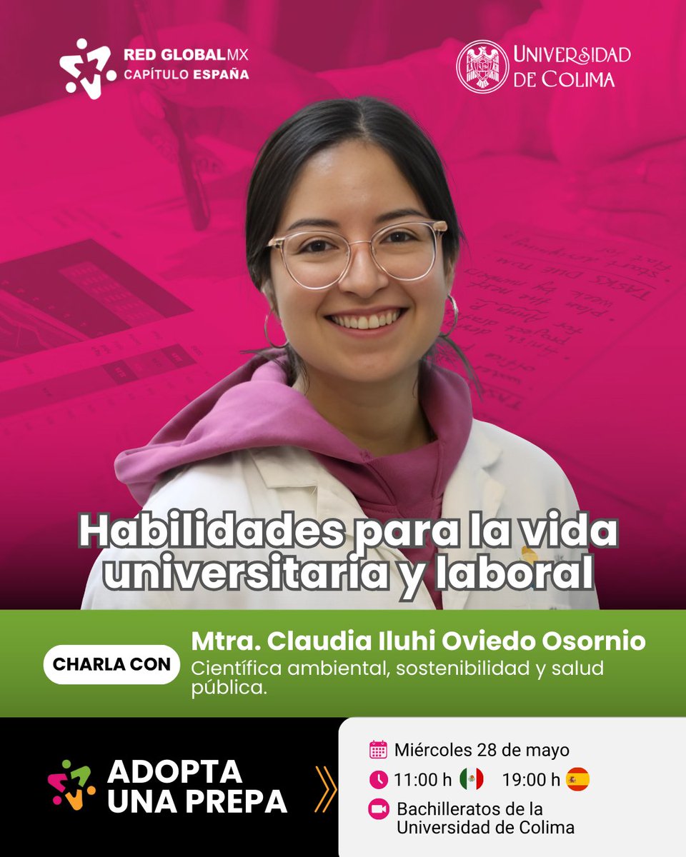 Red Global Mx España (@redglobalmxesp) on Twitter photo ¿Y si te dijera que equivocarte puede ser tu mejor herramienta profesional?
Adopta Una Prepa presenta:
Habilidades para la vida universitaria y laboral
¡Te esperamos!
#AdoptaUnaPrepa
#RedGlobalMxEs
#TalentoRGMXEs
<a href="/RGMXEuropa/">RedGlobalMX-Europa</a> ¿Y si te dijera que equivocarte puede ser tu mejor herramienta profesional?
Adopta Una Prepa presenta:
Habilidades para la vida universitaria y laboral
¡Te esperamos!
#AdoptaUnaPrepa
#RedGlobalMxEs
#TalentoRGMXEs
<a href="/RGMXEuropa/">RedGlobalMX-Europa</a>
