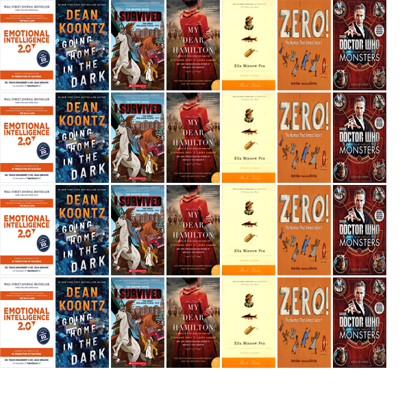 This week the Somerset County Library has seven new books.  New items include Emotional Intelligence 2.0, Going Home in the Dark, My Dear Hamilton, Ella Minnow Pea, and Doctor Who. wowbrary.org/nu.aspx?p=6942…