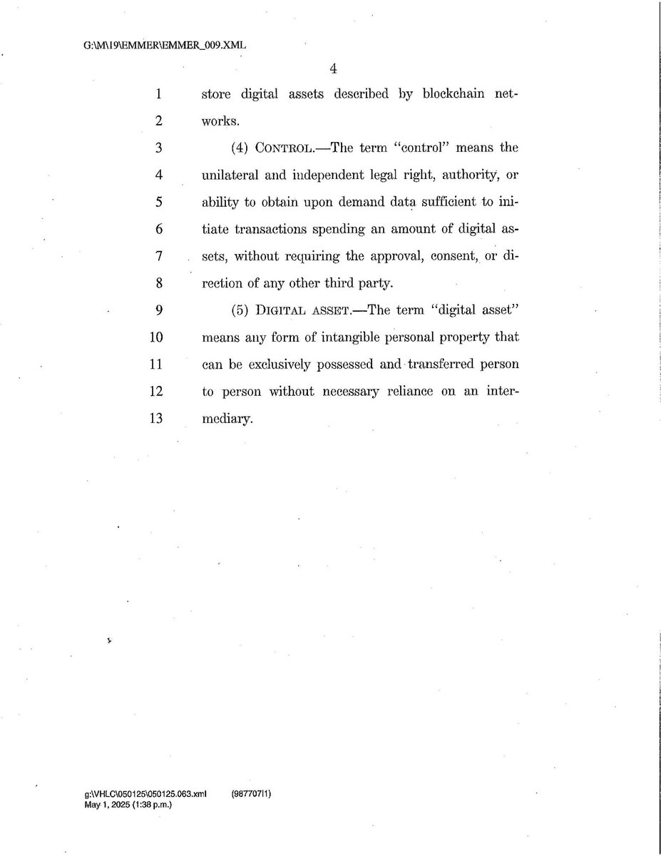 Tom Emmer (@gopmajoritywhip) on Twitter photo Today, <a href="/RepRitchie/">Rep. Ritchie Torres</a> and I introduced the Blockchain Regulatory Certainty Act to protect blockchain developers and service providers that never custody consumer funds from unjust government prosecution. Today, <a href="/RepRitchie/">Rep. Ritchie Torres</a> and I introduced the Blockchain Regulatory Certainty Act to protect blockchain developers and service providers that never custody consumer funds from unjust government prosecution.