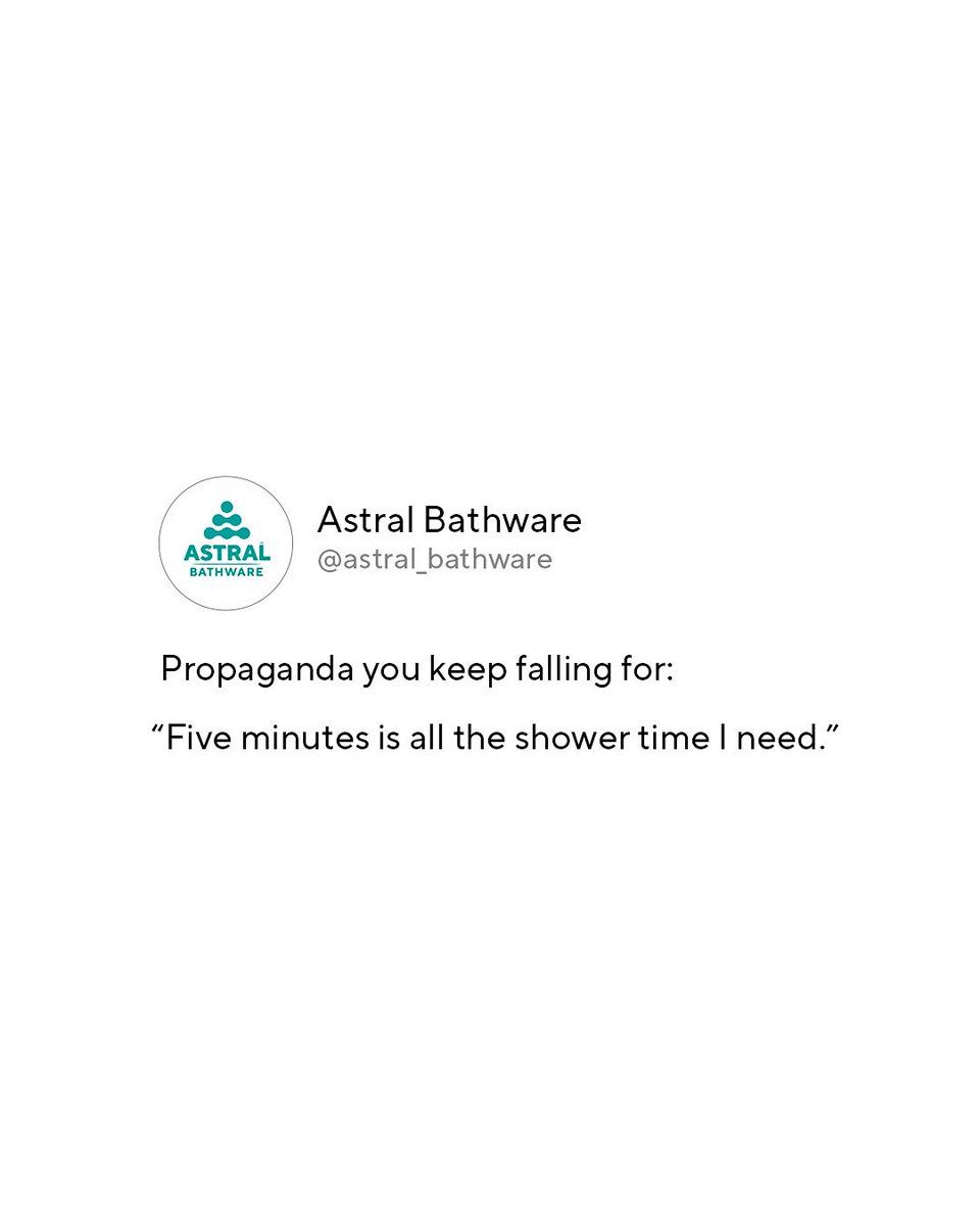 AstralBathware's tweet photo. Because of Astral’s refreshing rain shower mode, I always lose track of time and indulge in pure rejuvenation - every single day. ✨🚿
Explore our range today, https://t.co/GejjuX3dA1 🔗
#Astral #Bathware #AstralBathware #EngineeredWithElegance #PropagandaTrend #Trend https://t.co/FEguYXtHdh