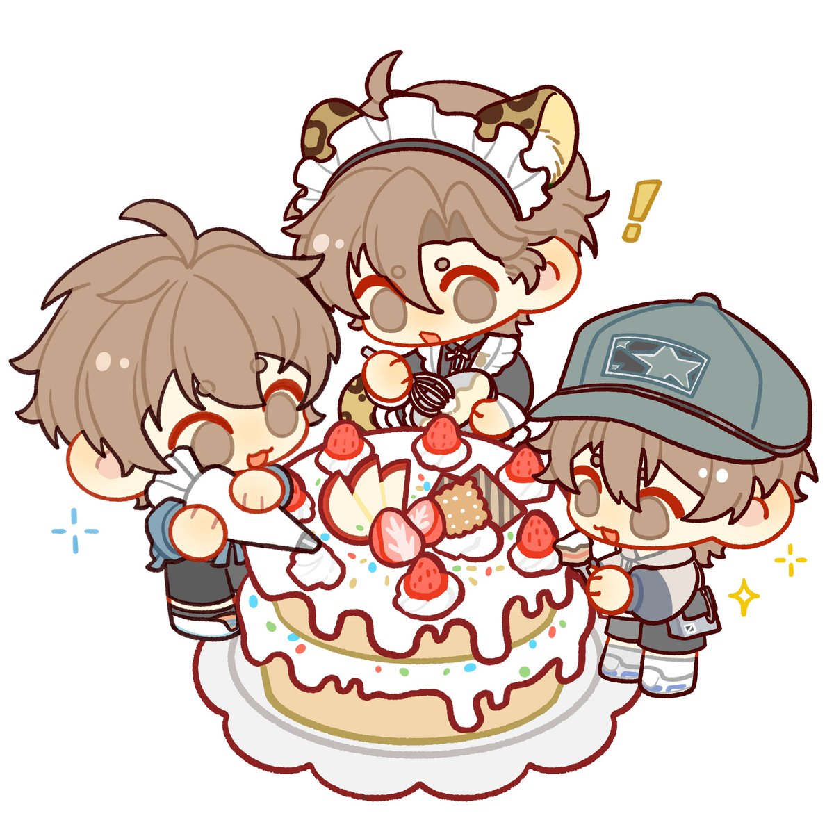9199Bo52155's tweet photo. 玖夜生日快乐🎂🎂🎂
快快品尝三只小伊

的成果吧
#HappyKuyaDay2025
#ハッピーバースデー玖夜2025 https://t.co/qdM8FvXRJT