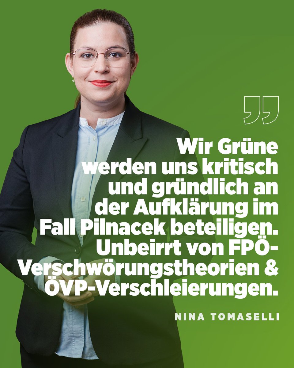 Das Ermittlungschaos rund um den tragischen Tod von Christian Pilnacek gehört lückenlos aufgeklärt und aufgearbeitet - ein Untersuchungsausschuss kann dazu einen Beitrag leisten. Wir Grüne werden genau das in Form von kritischer und gründlicher Aufklärungsarbeit tun. 1/2