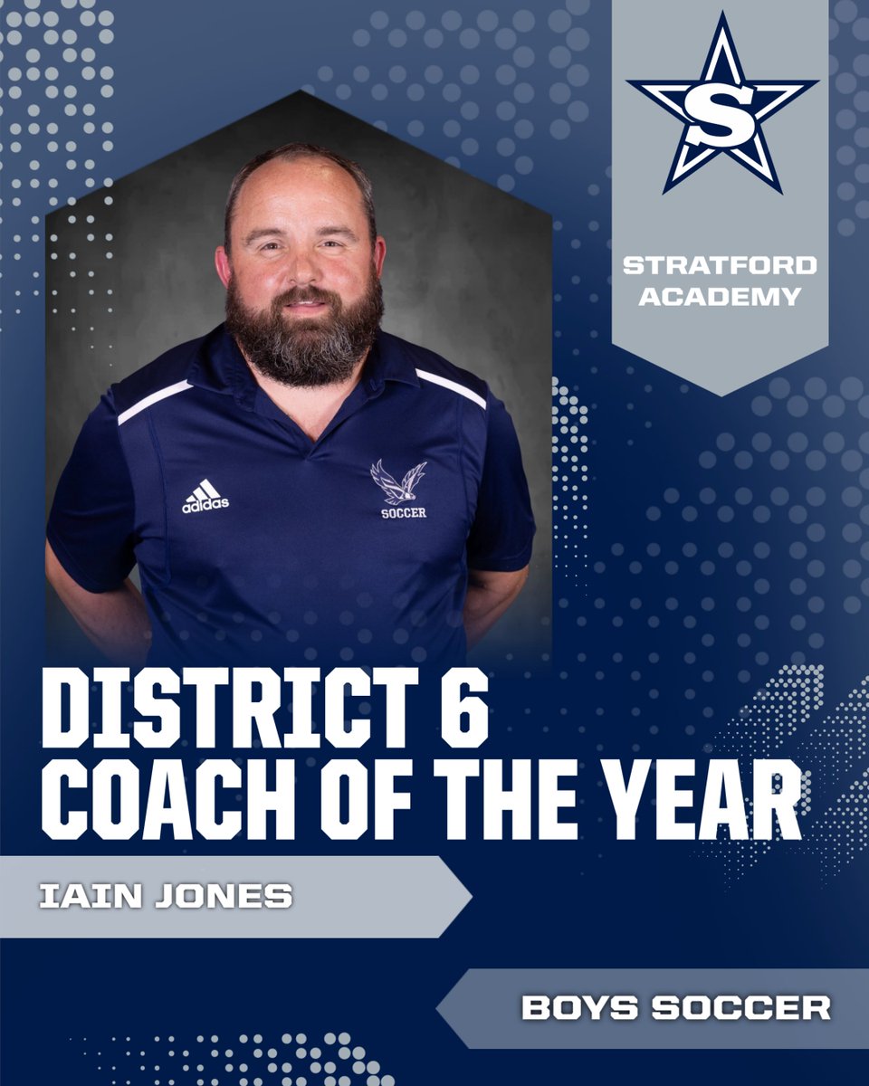 Congratulations to Coach Kate Blankenship and Coach Iain Jones for being selected District 6 Coach of the Year.
#stratfordsoccer
#youwillneverwalkalone #oss