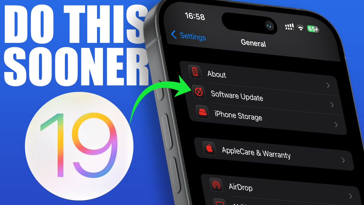 Prepare Your iPhone to UPDATE to iOS 19 Beta ! #ios19

youtu.be/h7RvrZHgrrE