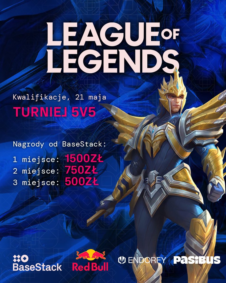 Kamil Rojek (@jaskierbb) on Twitter photo STARTUJEMY STARTUJEMY - już dzisiaj lecimy z kwalifikacjami do <a href="/BaseStackPolska/">BaseStack 🕹️</a> League of Legends Cup 2025! Dzisiaj drużyny zawalczą o 4 miejsca na lanie w Łodzi!
📺twtv/jaskierbb
⏰18:00
🎙️ <a href="/JaskierBB/">Kamil Rojek</a> <a href="/spejssss_prod/">prod. Spejssss</a>
A jutro druga tura kwali do relegacji <a href="/RiftLegendsPL/">Rift Legends</a> ! STARTUJEMY STARTUJEMY - już dzisiaj lecimy z kwalifikacjami do <a href="/BaseStackPolska/">BaseStack 🕹️</a> League of Legends Cup 2025! Dzisiaj drużyny zawalczą o 4 miejsca na lanie w Łodzi!
📺twtv/jaskierbb
⏰18:00
🎙️ <a href="/JaskierBB/">Kamil Rojek</a> <a href="/spejssss_prod/">prod. Spejssss</a>
A jutro druga tura kwali do relegacji <a href="/RiftLegendsPL/">Rift Legends</a> !