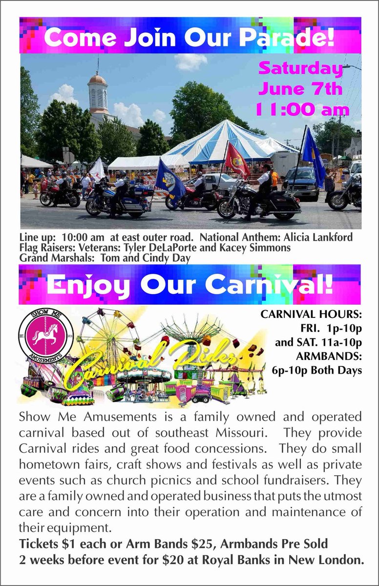 Looking forward to meeting and talk to everyone at the New London Park Days in June.