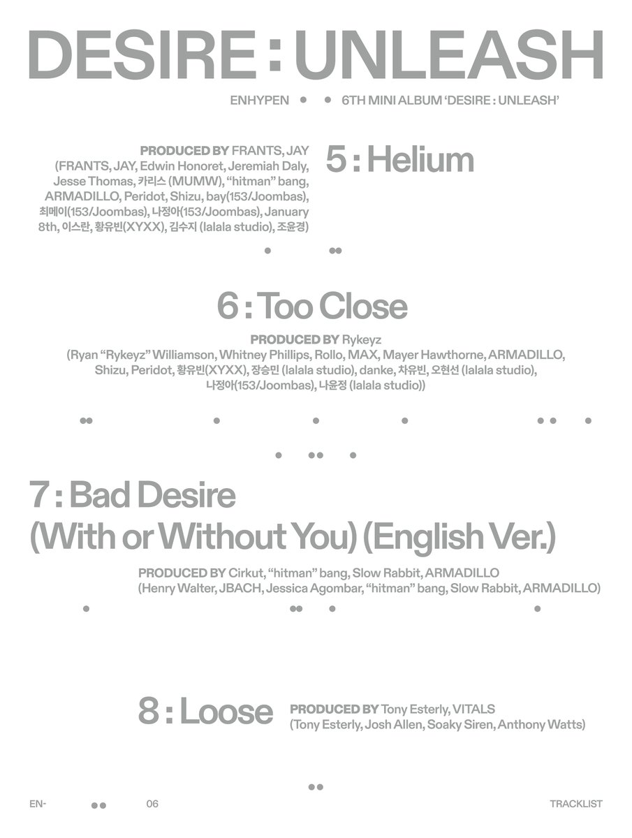 AAA OMGGGG GA SABARRR BANGET  (T—T) ⭐🍥💗

DESIRE UNLEASH TRACKLIST
#ENHYPEN #DESIRE_UNLEASH #ENHYPEN_6thMiniAlbum <a href="/ENHYPEN_members/">ENHYPEN</a> <a href="/ENHYPEN/">ENHYPEN OFFICIAL</a>