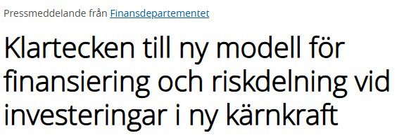 Med regeringens förslag banar vi väg för klimatomställningen, ökad tillväxt och normala elpriser igen för vanligt folk. En historisk dag!