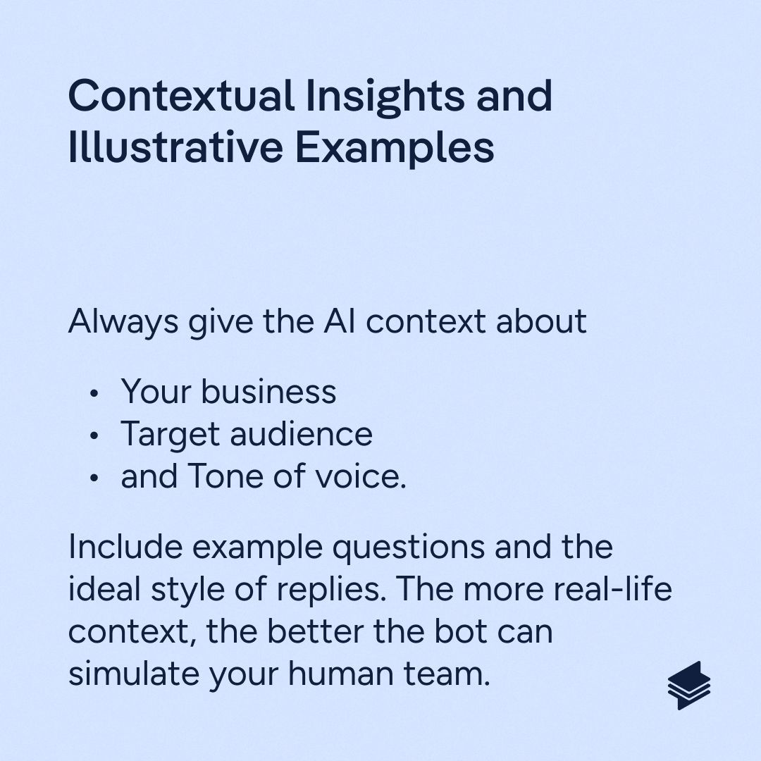 app_superchat's tweet photo. Prompt your AI chatbot properly the first time and you will have the best support ever.

Discover how with these easy tips! 🧠

#chatgpt #AIchatbot #AI #aitools https://t.co/pn5d5nAAQR