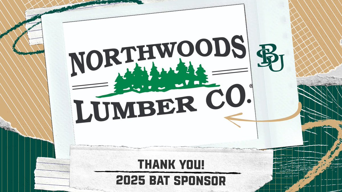 Bemidji State Baseball (@bsubeaversbase) on Twitter photo Thank you to <a href="/N_WoodsLumber/">Northwoods Lumber Co</a> for being our bat sponsor during the 2025 season!
#GoBeavers #BeaverTerritory Thank you to <a href="/N_WoodsLumber/">Northwoods Lumber Co</a> for being our bat sponsor during the 2025 season!
#GoBeavers #BeaverTerritory