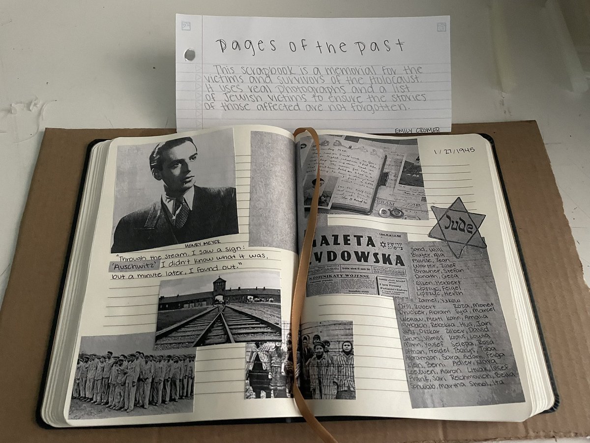 TeachingKlein's tweet photo. A few of this semester’s  WWII memorial projects. These projects are mini versions of what they envision could become a much larger exhibit or memorial. Great job by all!! https://t.co/Br2Ivgiutt
