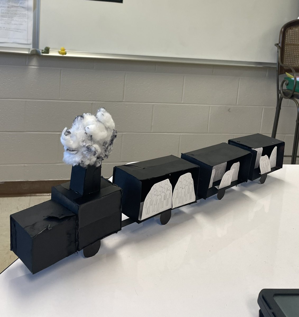 TeachingKlein's tweet photo. A few of this semester’s  WWII memorial projects. These projects are mini versions of what they envision could become a much larger exhibit or memorial. Great job by all!! https://t.co/Br2Ivgiutt