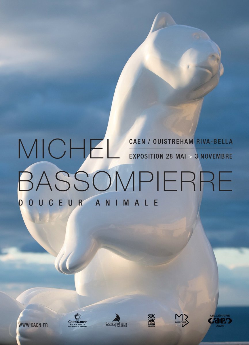Caen la mer (@caenlamer) on Twitter photo 🐻❄️ Caen la mer va accueillir l’exposition « Douceur Animale » à partir du 28 mai🦍
Dans le cadre du Millénaire Caen 2025, cette exposition événementielle du sculpteur naturaliste Michel Bassompierre sera présentée à <a href="/CaenOfficiel/">Ville de Caen</a> et à <a href="/OuistrehamRB/">Ouistreham Riva-Bella</a>.
ℹ️ millenairecaen2025.fr/fr/agenda/expo… 🐻❄️ Caen la mer va accueillir l’exposition « Douceur Animale » à partir du 28 mai🦍
Dans le cadre du Millénaire Caen 2025, cette exposition événementielle du sculpteur naturaliste Michel Bassompierre sera présentée à <a href="/CaenOfficiel/">Ville de Caen</a> et à <a href="/OuistrehamRB/">Ouistreham Riva-Bella</a>.
ℹ️ millenairecaen2025.fr/fr/agenda/expo…
