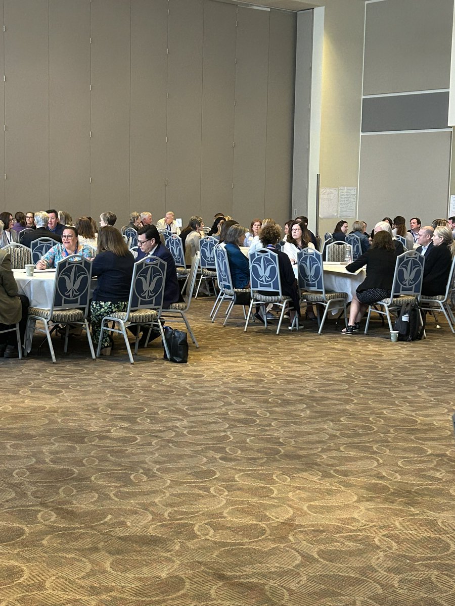 The participants are busy discussing ideas and collaborating on strategies at the National Convening on Disabilities and Catholic Schools. <a href="/herrmanncenter/">Herrmann Center for Innovative Catholic Education</a> <a href="/SLU_SOE/">SLU_SOE</a> <a href="/SLU_Official/">Saint Louis University</a>