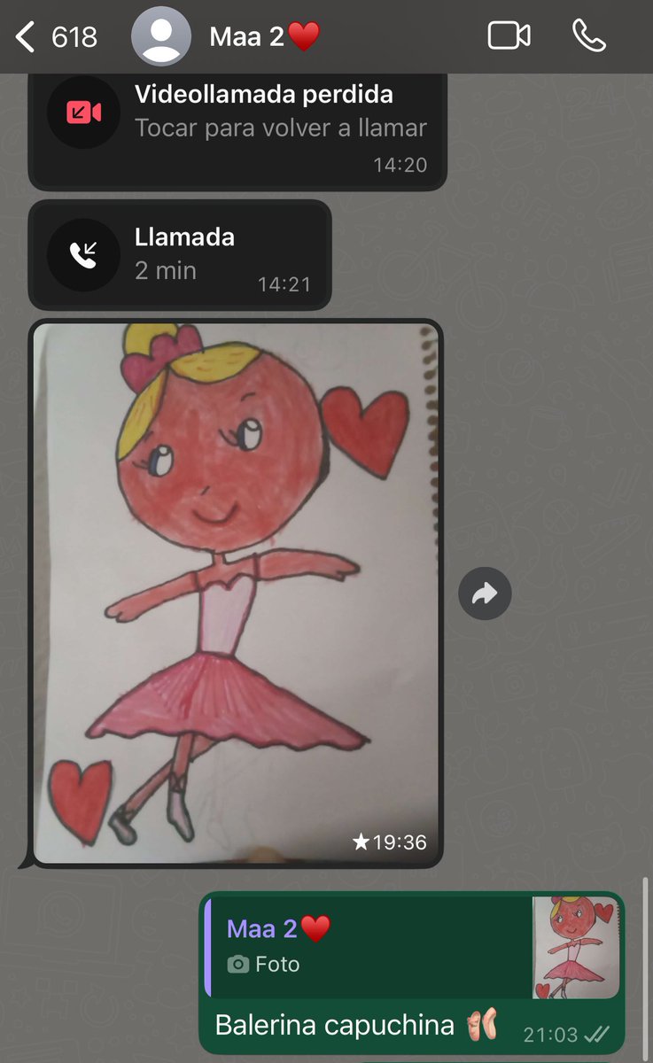 aridian611's tweet photo. Mi madre enviándome una foto del dibujo de mi hermana .
Yo: https://t.co/HTETlTdCKQ