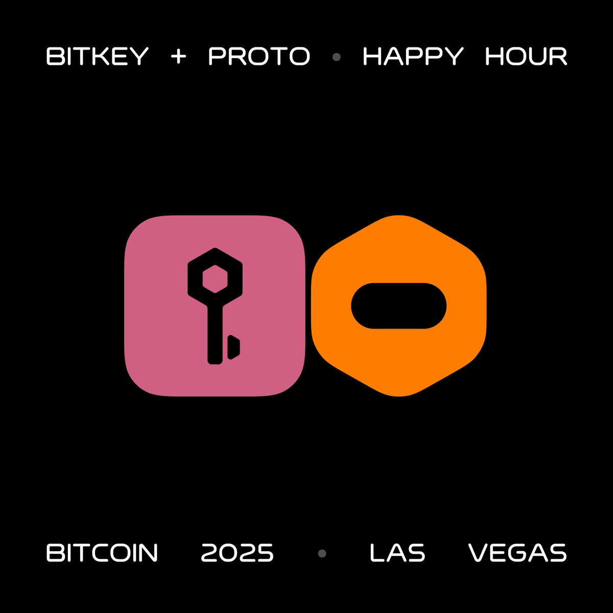 Join @BitkeyOfficial and @protomining for a Happy Hour at @TheBitcoinConf  in Las Vegas next week! Meet the teams who work on bitcoin hardware  products at @blocks and connect with other builders in