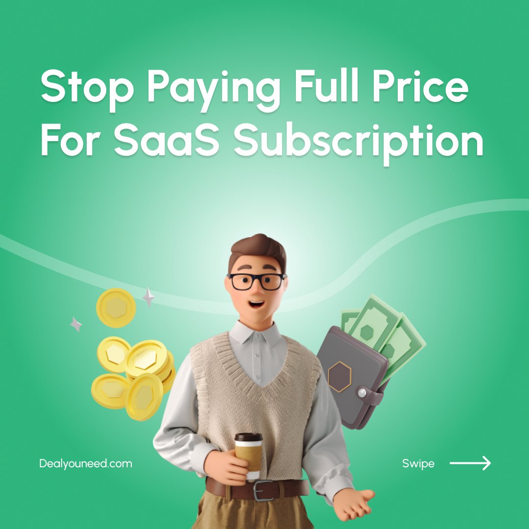 DealYouneed's tweet photo. 🚫 Built for YOU, not for hype.

@DealYouNeed is the SaaS savings platform every

✅ Freelancer
✅ Creator
✅ Startup founder
✅ Solo hustler
needs in 2024.

💸 Curated tool stacks
🔄 Swap unused software
🎁 $10 FREE credits for early access

👉 https://t.co/bWitZGS2gn

#SaaS https://t.co/e6NyzOyov1