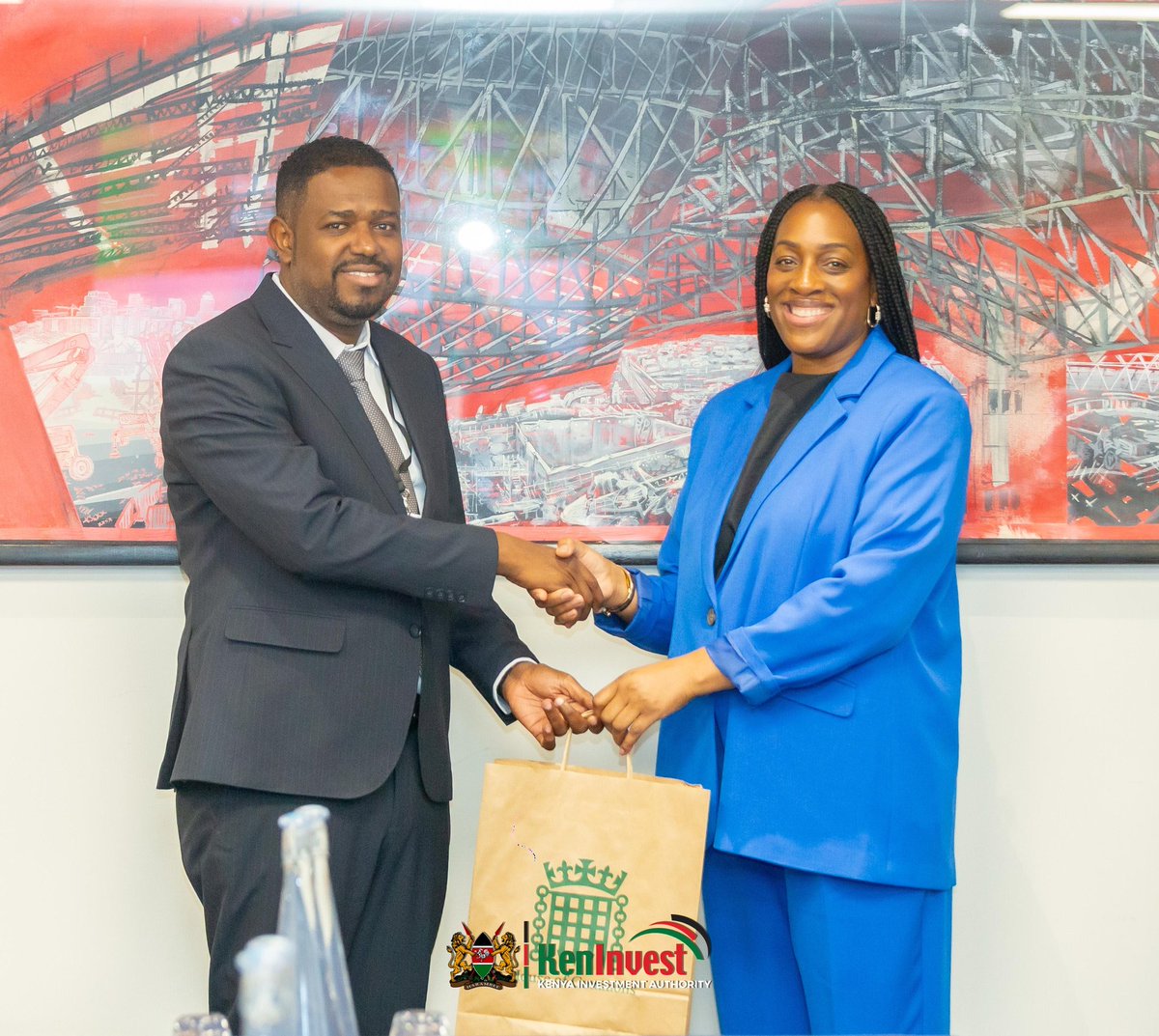 InvestKenya_'s tweet photo. KenInvest, together with Principal Secretary Abubakar Hassan, PS Trade Regina Ombam, and the Kenya High Commission in London, was honoured to meet with Kate Osamor MP, the UK’s Trade Envoy for East Africa.

The session was a valuable opportunity to strengthen UK–Kenya trade relations, with a focus on green investment, digital trade, and government procurement.

Trade between Kenya and the UK continues to grow, reaching £1.8 billion in the four quarters to Q4 2024 — a 10.1 percent increase from the previous year. This highlights the strength of our partnership and the potential for even greater collaboration.

The UK side raised concerns around tax uncertainty and VAT refund delays, which are affecting business operations. Kenya acknowledged these issues and reaffirmed its commitment to resolving them through policy reforms and stakeholder engagement.

At KenInvest, we are committed to creating a predictable and investor-friendly environment, and to working with partners like the UK to unlock new opportunities for sustainable and inclusive investment.