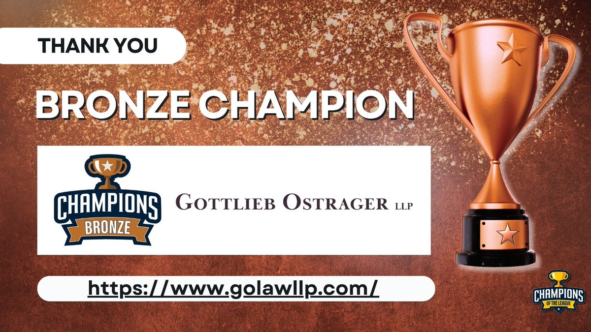 Thank You Gottlieb Ostrager LLP for being a CLLA BRONZE Champion! To learn more about Gottlieb Ostrager LLP visit golawllp.com. Enjoy sponsorship benefits throughout the year when you become a CLLA Champion. Visit clla.org/clla-champion-….