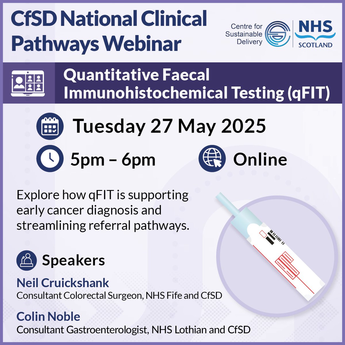 Centre for Sustainable Delivery (@nhsscotcfsd) on Twitter photo Join us for the next CfSD National Clinical Pathways Webinar: qFIT
🔗 Register here: nhscfsd.co.uk/events/nationa……
For queries: CfSDMPPP@nhs.scot Join us for the next CfSD National Clinical Pathways Webinar: qFIT
🔗 Register here: nhscfsd.co.uk/events/nationa……
For queries: CfSDMPPP@nhs.scot