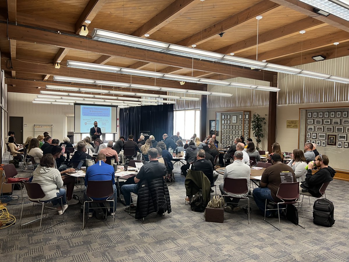 Kicking off two amazing days of Campus Threat Assessment and Management with Jeffrey Cugno at Quincy University.
