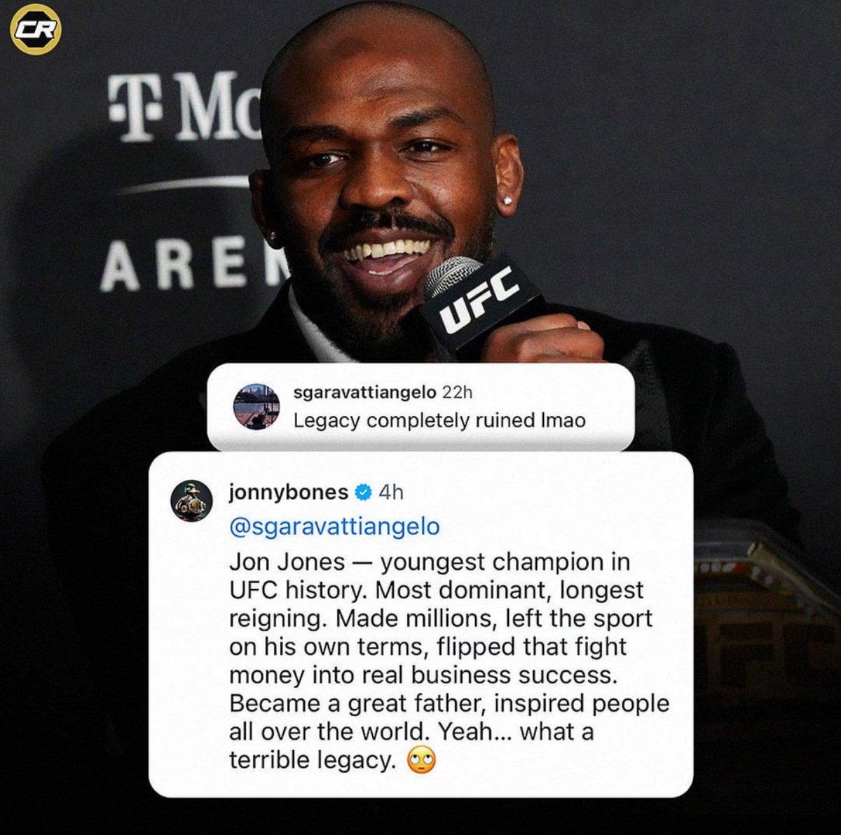 Jon Jones says his legacy is being a “great father” 😭