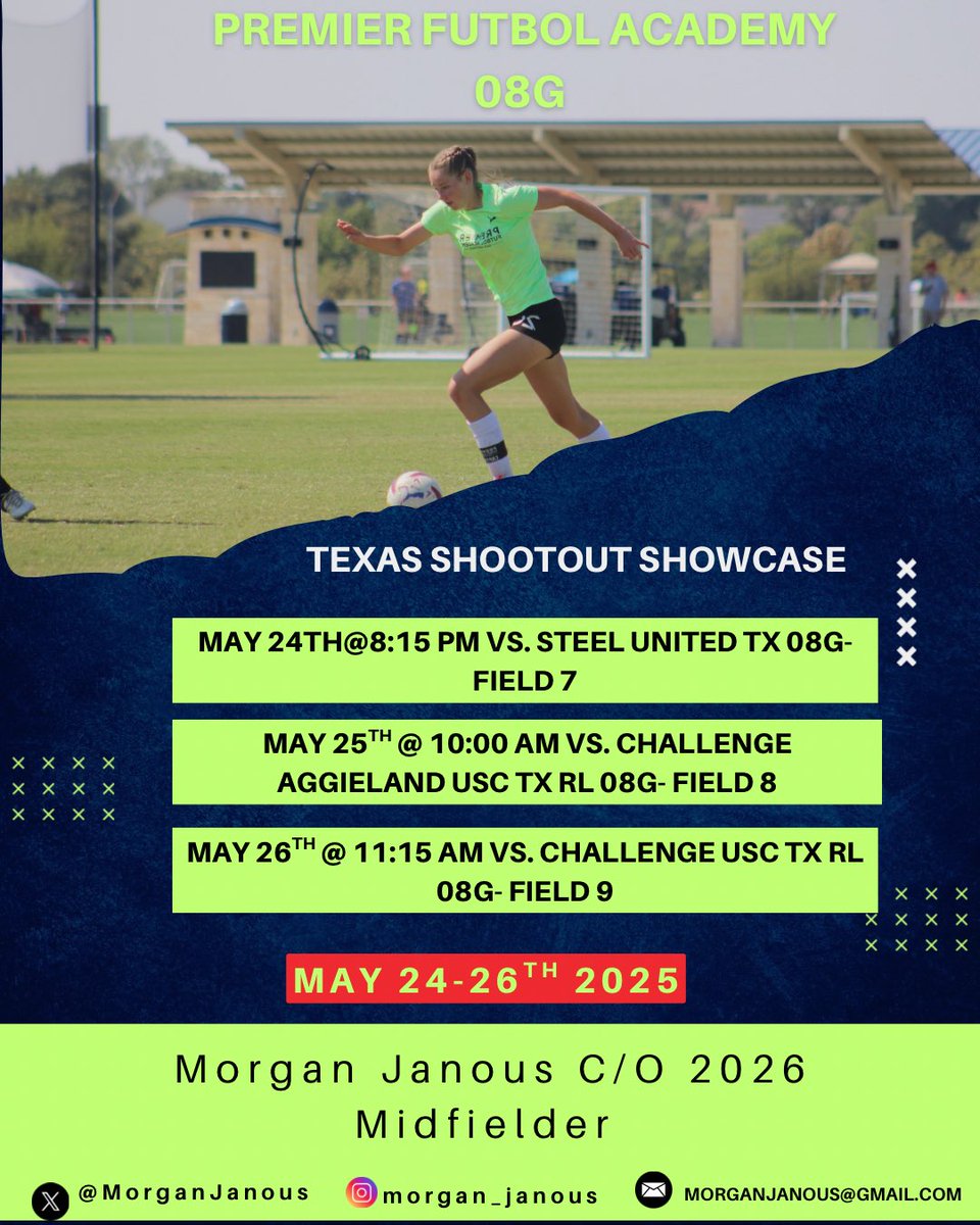 Looking forward to playing in the Texas Shootout this weekend in Round Rock, Texas!