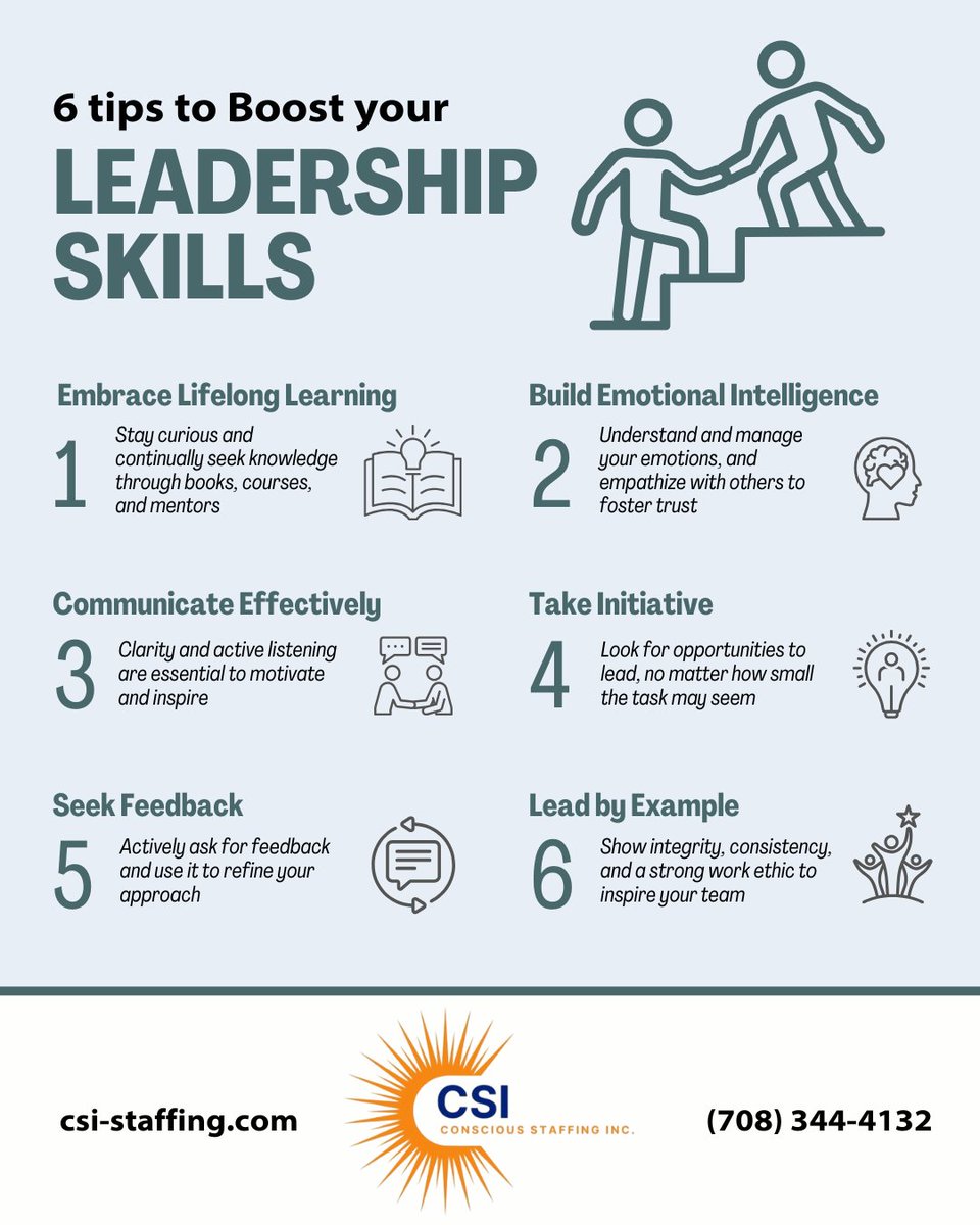 CSI_Staffing's tweet image. Do you have any tips to add? csi-staffing.com

#leadership #leadershipskills #staffing