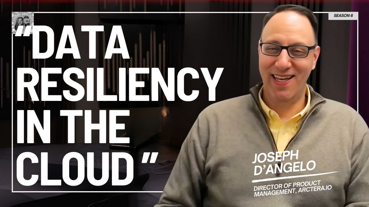 Is your data truly resilient in today's multi-cloud world? 🤔 We spoke to Joseph D'Angelo, Head of Product Management, <a href="/Arcteraio/">Arctera.io</a> , about what data resiliency really means – it's more than just backups! We covered shared responsibility and robust strategies. 

#DataResiliency