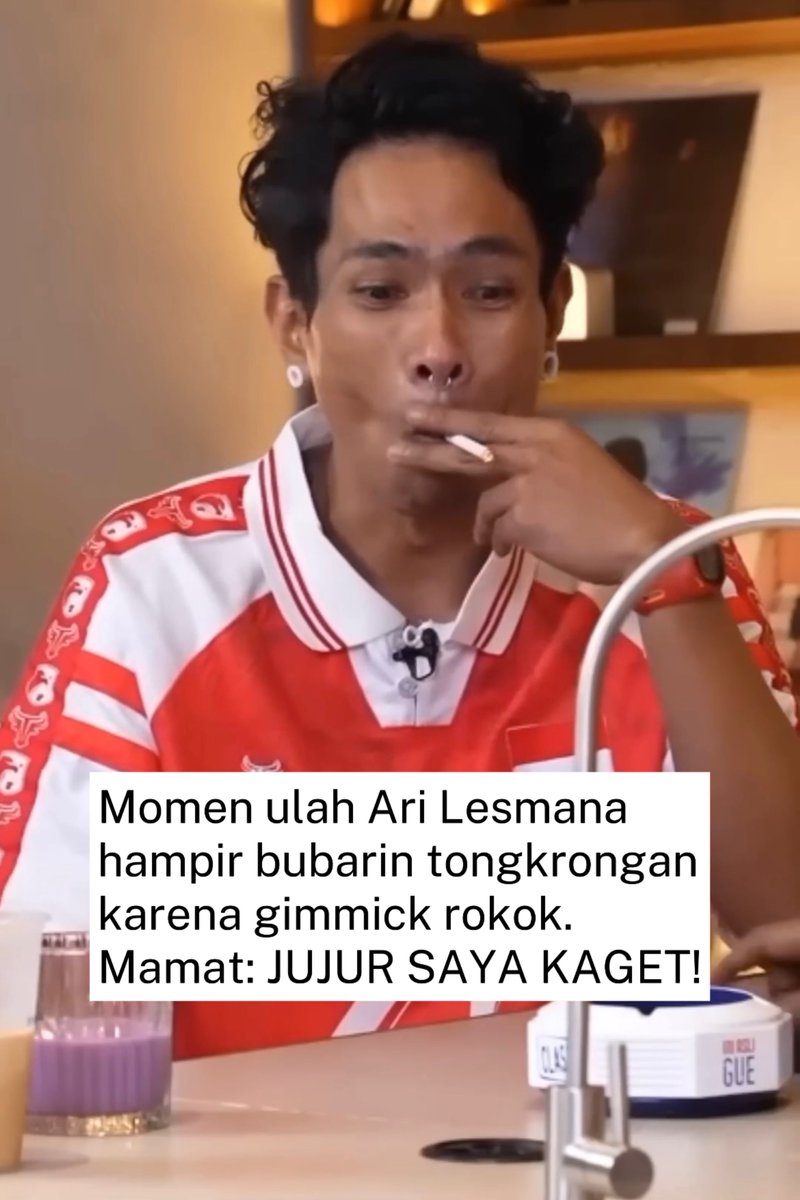 carsjebgail's tweet photo. PECAHH‼️ Ari Lesmana alih profesi dari musisi jadi pelawak tongkrongan😆

kirain cuma bisa nyanyi ternyata Bang Ari bisa punchline juga, inget ya woy...
ini Ari Lesmana bukan Ari Kriting🫵😭 https://t.co/GiBFUsmUr4