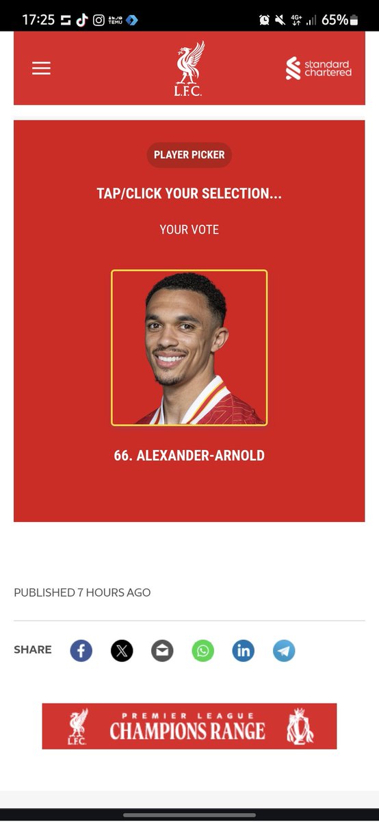 Viking3413's tweet photo. @LFC @StanChart https://t.co/3UmOQfKBMV