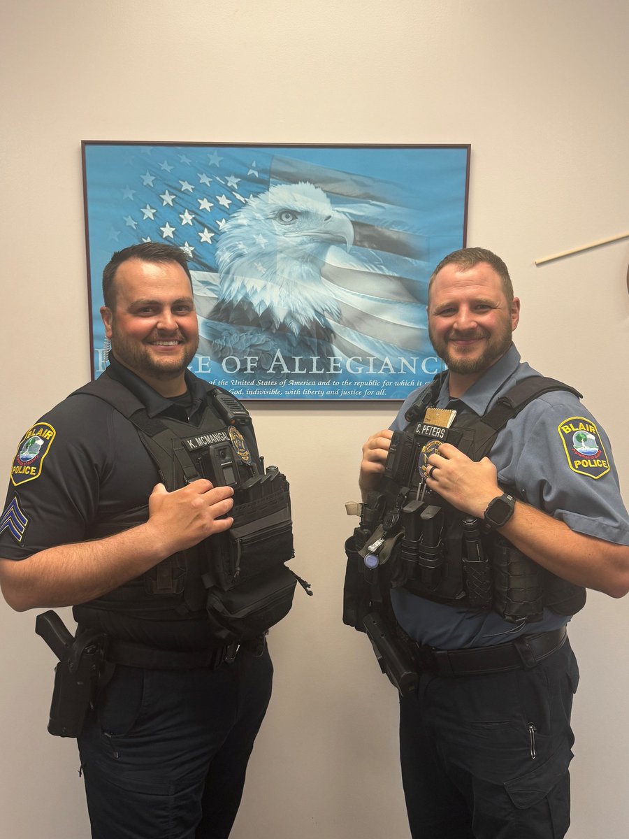 City of Blair, NE (@cityofblair) on Twitter photo 🚓 <a href="/BlairPolice/">Blair Police Department</a> is hiring! 🚓
Lateral & non-lateral Police Officer positions open NOW!
✅ 12-hour shifts
✅ Great benefits
✅ Supportive team
💯 sharp new uniforms 👮♂️👮♀️
Apply today — open until filled!
👉 blairnebraska.org/2191/Employmen…
#NowHiring #BlairNE #PoliceJobs #JoinBlairPD 🚓 <a href="/BlairPolice/">Blair Police Department</a> is hiring! 🚓
Lateral & non-lateral Police Officer positions open NOW!
✅ 12-hour shifts
✅ Great benefits
✅ Supportive team
💯 sharp new uniforms 👮♂️👮♀️
Apply today — open until filled!
👉 blairnebraska.org/2191/Employmen…
#NowHiring #BlairNE #PoliceJobs #JoinBlairPD
