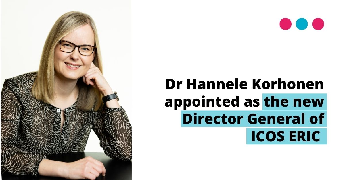 ICOS RI (@icos_ri) on Twitter photo 🎉 Dr Hannele Korhonen has been appointed as the new Director General of ICOS ERIC as of 1 January 2026!  She will follow the retirement of current DG@wlkutsch. 
Read more: icos-cp.eu/news-and-event… 🎉 Dr Hannele Korhonen has been appointed as the new Director General of ICOS ERIC as of 1 January 2026!  She will follow the retirement of current DG@wlkutsch. 
Read more: icos-cp.eu/news-and-event…