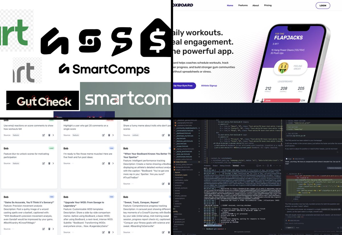 JasonCypret's tweet photo. Your job isn’t gone—your job description is.
Last week I used AI to jump from logo design to landing pages, marketing ideas &amp; code in the spare hours I had.
See how AI becomes a Swiss-army knife 👉 https://t.co/jG5RhSNaK5
#AI #FutureOfWork https://t.co/JSm8APWa9q