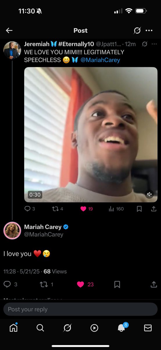 Jpatt1voice's tweet image. OMGGGG MARIAH CAREY JUST SAID SHE LOVES ME!!! 🫠🫠 Euphoria and love fills the atmosphere right now 😆😆😆