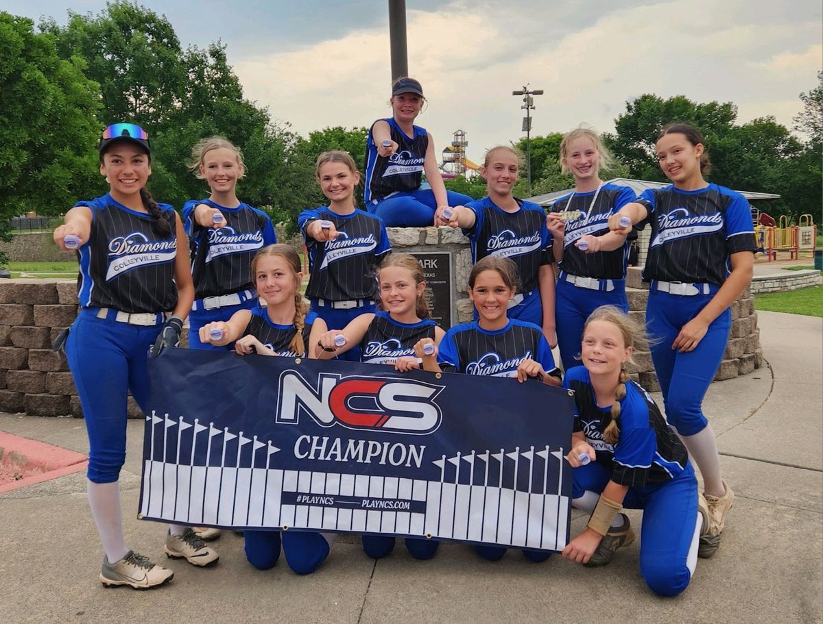 Congratulations to 12u Diamonds who came home champions from the NCS Schools Out for Summer tournament this past weekend! Way to work! 🥎❤️🏆