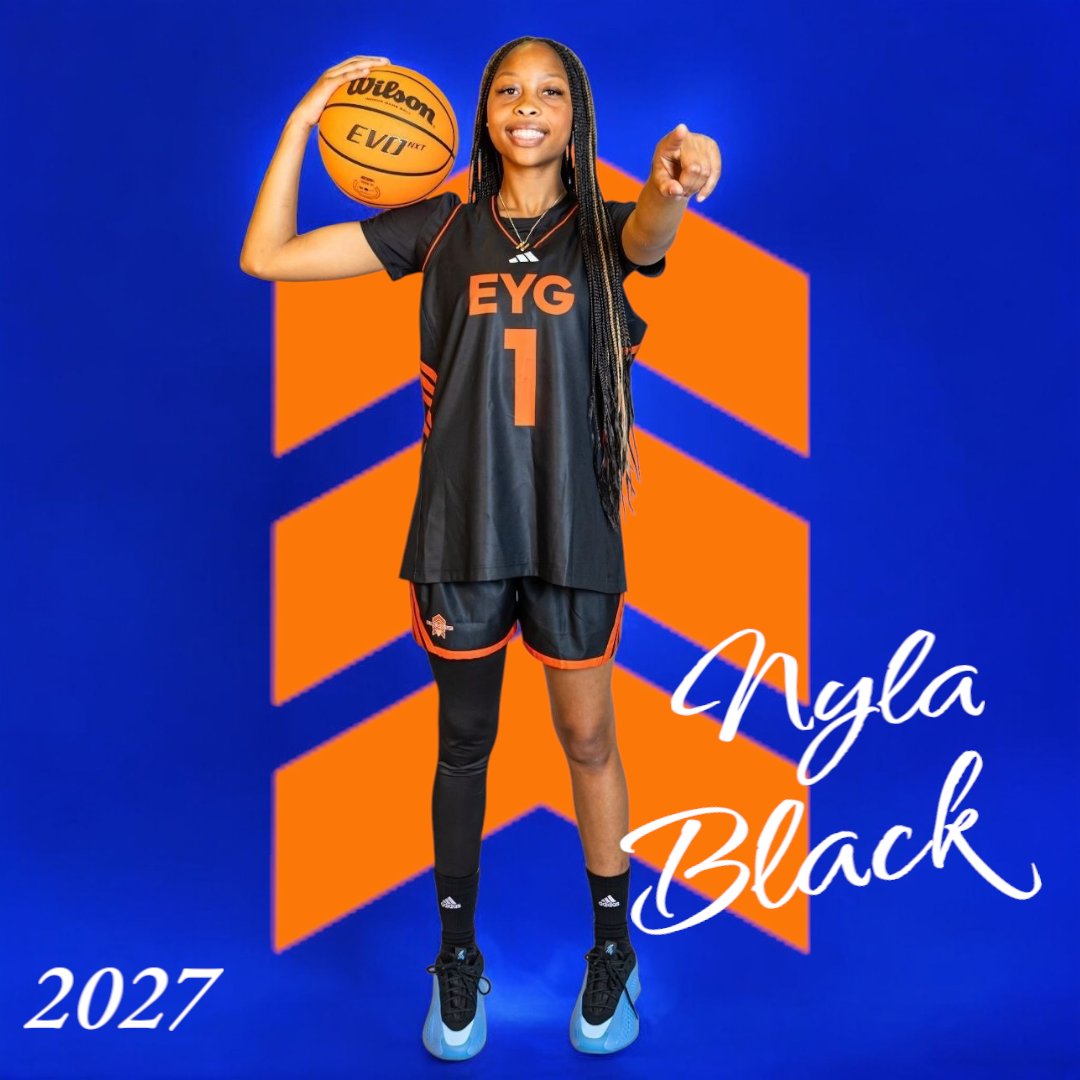 2027 5'10 G Nyla Black had a great start at Adidas 2nd stop in Bryan, Texas. Did a little bit of everything to help the 17s to a 3-1 record. Lockdown defender, she showcased her ability to score on all 3 levels. Always made the right play! 

Nyla holds multiple D1 offers and her