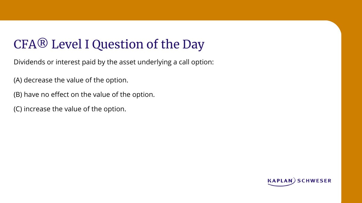Daily practice has a great return on investment for your #CFAExam prep! Try this Level I practice question: bit.ly/4fVXlBF