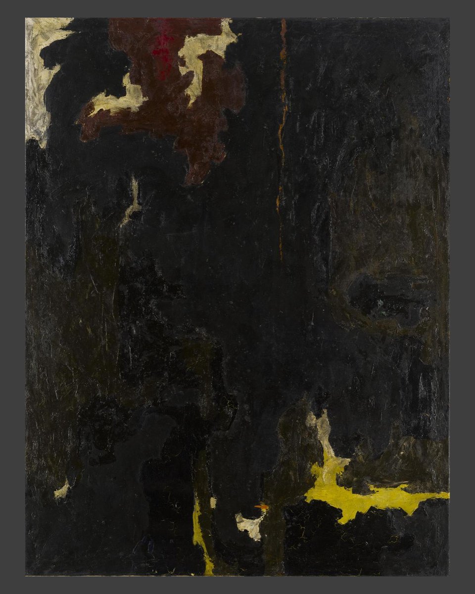 On view for the first time is PH-166.

Clyfford Still, PH-166, 1948. Oil on canvas, 59 1/2 x 45 1/2 inches (151.1 x 115.6 cm). Clyfford Still Museum, Denver, CO.

#Clyffordstillpainting #abstractexpressionism #abstractart #darkpainting #oilpainting #40sart #HeldImpermanence