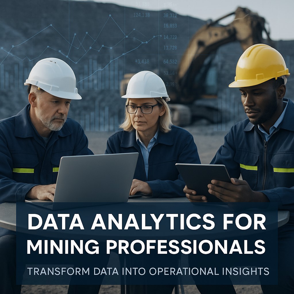 💡 Smarter Mining Starts with Data 

We are now offering a brand-new Data Analytics for Mining Professionals program!

📊 Turn real mining data into real results
📈 Boost performance, safety &amp; decision-making
 
 Learn more:🔗 tinyurl.com/4bn325rk

#DataDriven #MiningLeadership