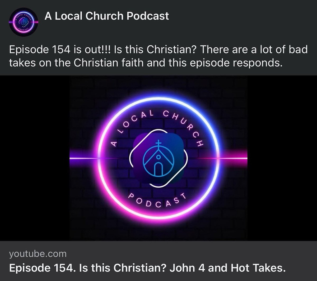 ALocalChurch's tweet photo. Check out the latest episode! https://t.co/N27G0C9lvQ #christianity https://t.co/B9UmQH2xc8