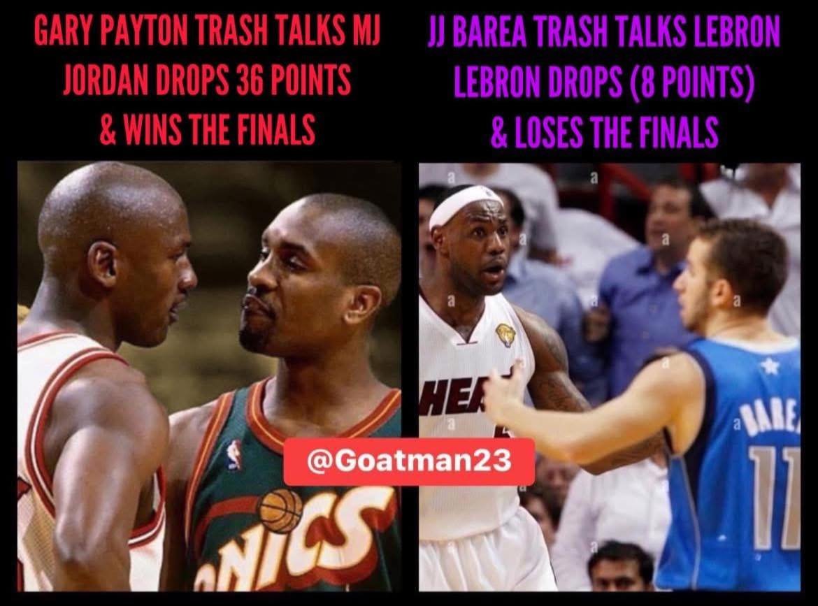 They are not the same 💯💯 Never ever compare this choke artist to the 🐐again 💯💯

Jordan &gt; LeBron by a galaxy
