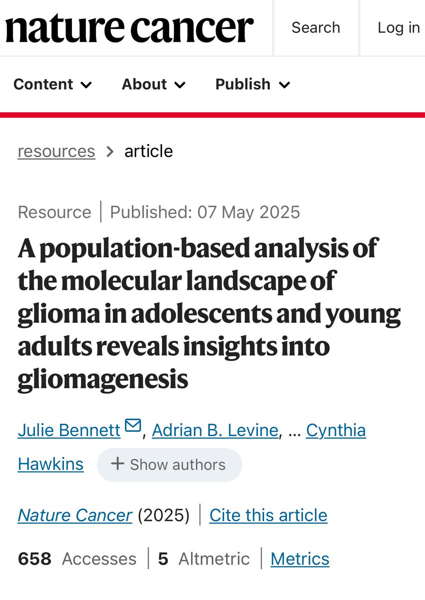 Hawkins Lab (@chawkinslab) on Twitter photo š Congratulations Dr. Bennett, Dr. Levine, Dr. Nobre and the contributing authors on our <a href="/NatureCancer/">Nature Cancer</a> publication āA population-based analysis of the molecular landscape of glioma in adolescents and young adults reveals insights into gliomagenesisā rdcu.be/em0BS š Congratulations Dr. Bennett, Dr. Levine, Dr. Nobre and the contributing authors on our <a href="/NatureCancer/">Nature Cancer</a> publication āA population-based analysis of the molecular landscape of glioma in adolescents and young adults reveals insights into gliomagenesisā rdcu.be/em0BS