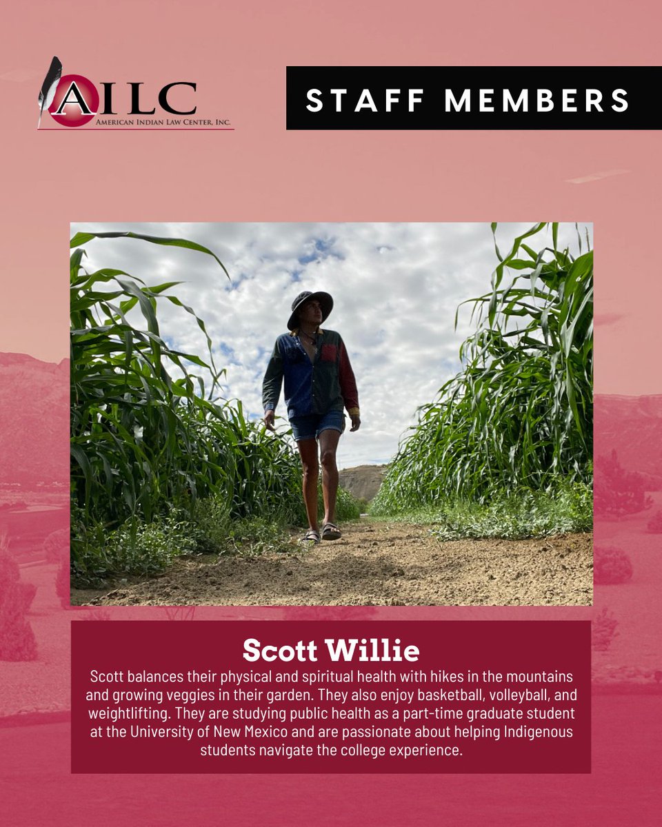 Scott (Diné) is a Project Coordinator with AILC. They earned a B.A. in Anthropology and Psychology from the University of New Mexico. 

#PLSI2025