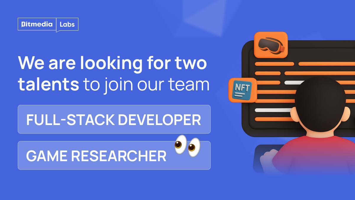 BitmediaLabs's tweet photo. 👀 Looking for a sign to switch #jobs? This is it ✨

We need:
💻 Strong Junior Full-Stack Developer
👾 Game Researcher

📍Remote. Cool team. Real #tech.
👉 DM @Andriana_Odri_ or @julia_recruiter 

#hiring #JoinUs https://t.co/hSyJryufiJ