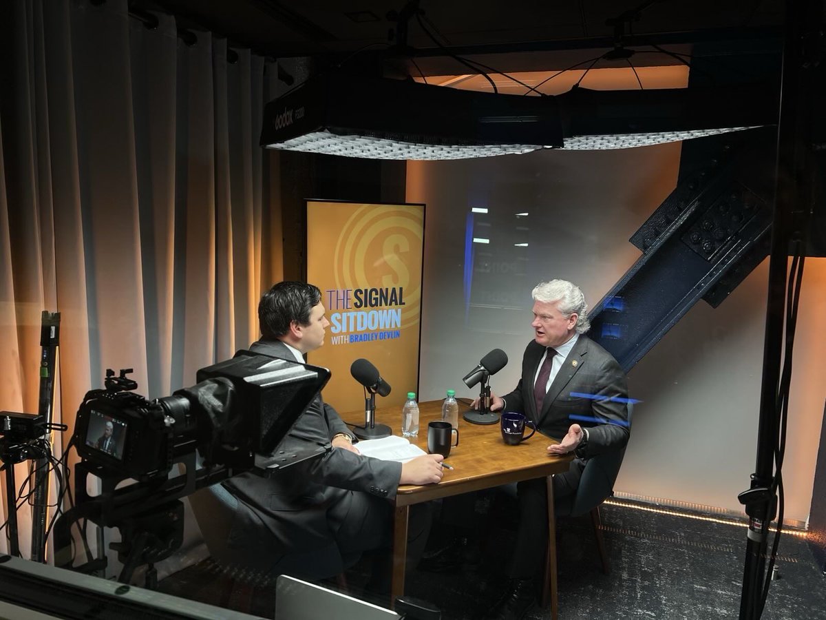 RepCollinsPress's tweet image. The Boss just wrapped up his talk with The Signal Sitdown's @bradleydevlin.
Tune in tomorrow to get the untold story behind the Laken Riley Act and an inside look into how legislation is passed through Congress.
Follow @DailySignal for more.