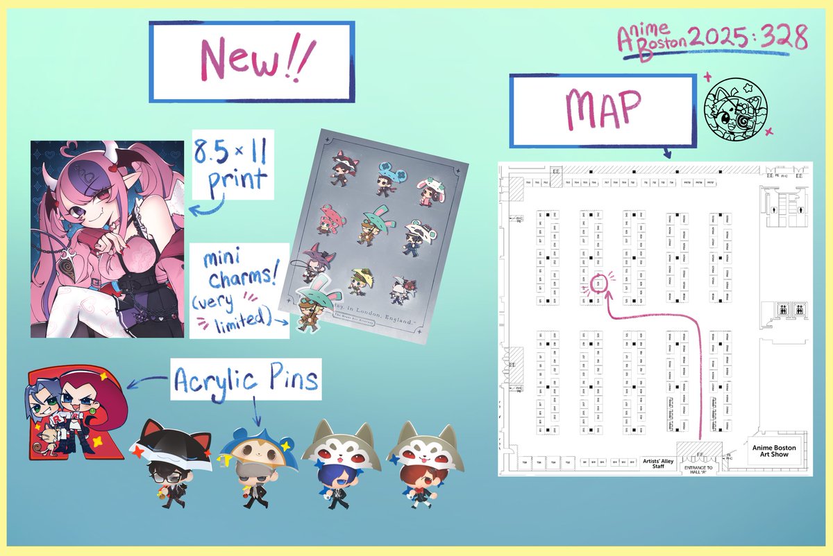chosenkatMD's tweet photo. I'm bringing a few new things to #animeboston2025 !! I'm at table 328 with @valdiveraMD 🥳💖💖 see you there!! https://t.co/qitdjVC3uT