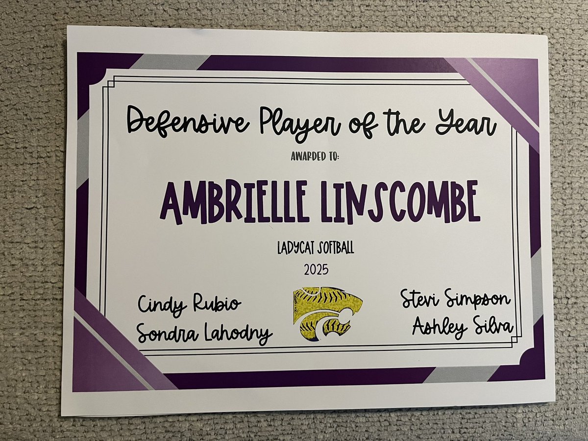 Ambrielle Linscombe (Ambi) (@ambi2026) on Twitter photo Although our season has unfortunately come to an end, I am proud to share the awards I received for this season!! All District - 2nd Team Outfield and Defensive POY!! Junior Year was a successβ
<a href="/NationalEsparza/">Strykers National Esparza π</a> <a href="/angletonsb/">Ladycat Softball</a> <a href="/UTSASoftball/">UTSA Softball</a> <a href="/sfa_softball/">SFA Softball</a> <a href="/SoftballTemple/">Temple College Softball</a> Although our season has unfortunately come to an end, I am proud to share the awards I received for this season!! All District - 2nd Team Outfield and Defensive POY!! Junior Year was a successβ
<a href="/NationalEsparza/">Strykers National Esparza π</a> <a href="/angletonsb/">Ladycat Softball</a> <a href="/UTSASoftball/">UTSA Softball</a> <a href="/sfa_softball/">SFA Softball</a> <a href="/SoftballTemple/">Temple College Softball</a>